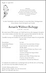 Avis de décès Annarös Widmer-Tschopp, Nuglar